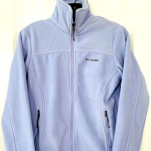 Columbia zip front fleece jacket lavender XS